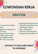 Loker Supir Pribadi Jakarta Olx